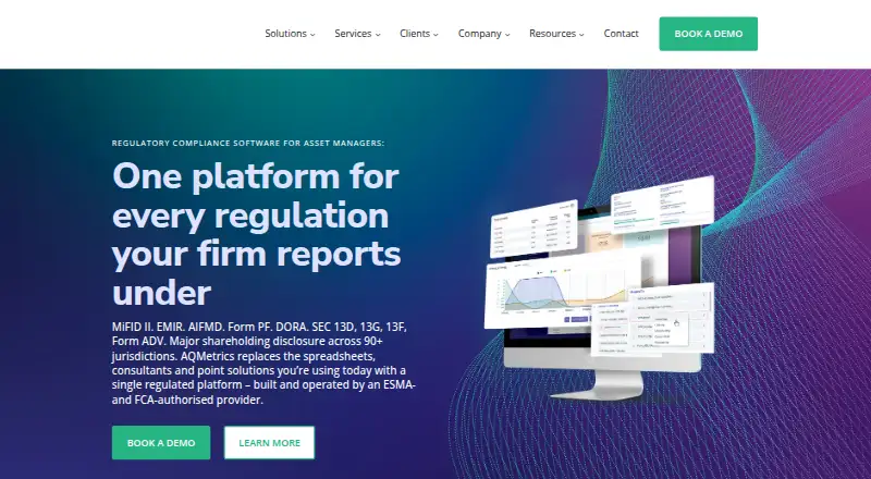 AQMetrics's website