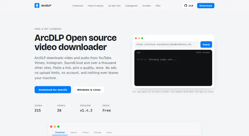 ArcDLP's website