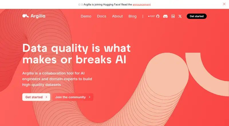 Argilla's website