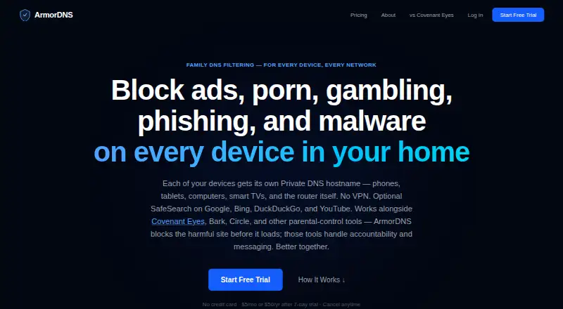 ArmorDNS's website