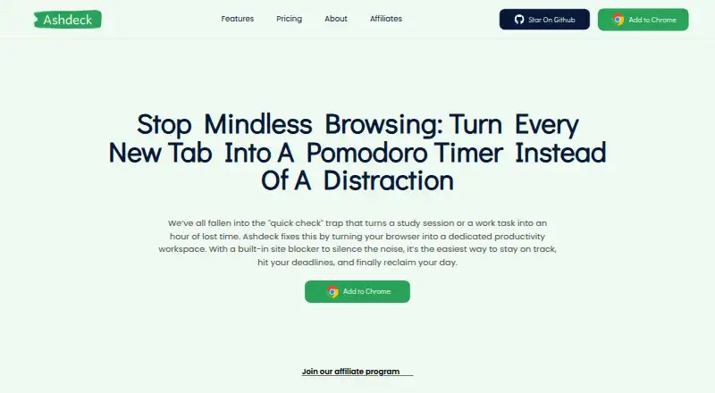 The Ashdeck homepage