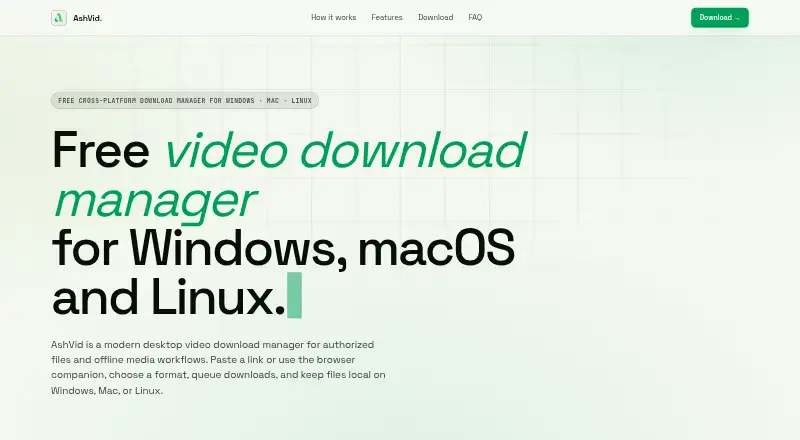 AshVid's website