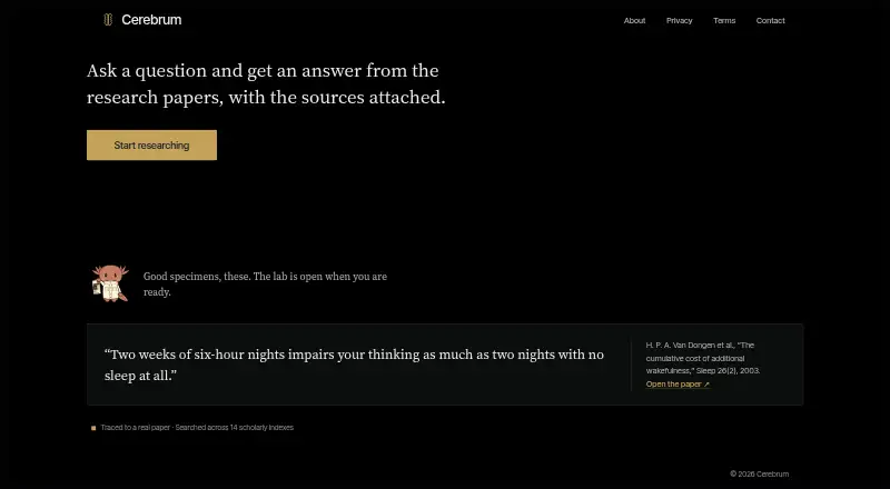 Cerebrum's website