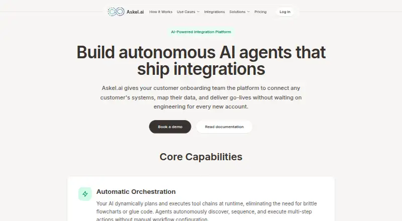 The Askel.ai homepage