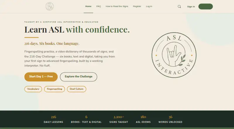 ASL Interactive's website