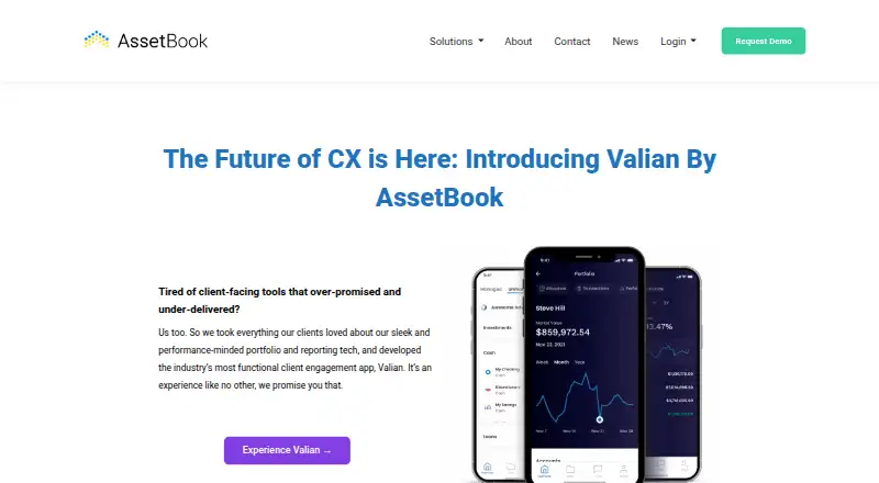 AssetBook Pulse's website