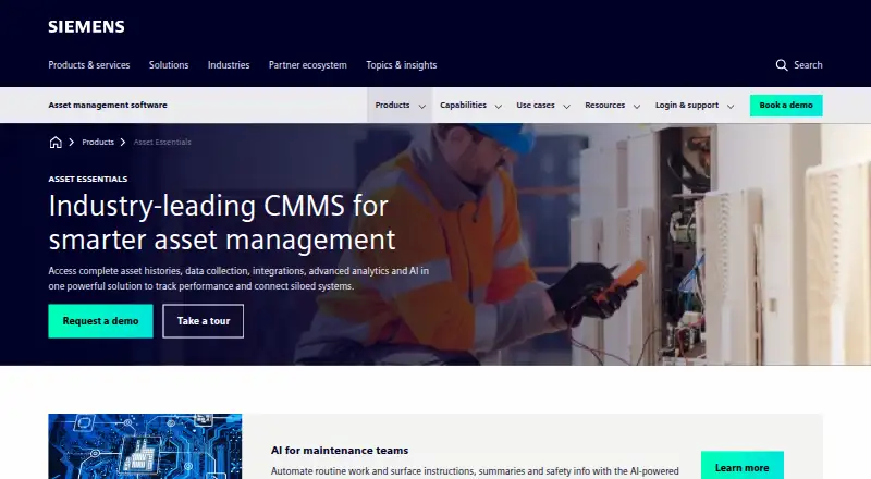 Asset Essentials's website