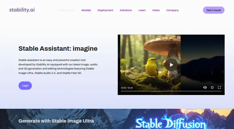 The Stable Assistant homepage