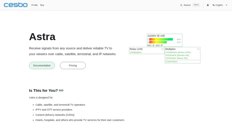 Astra's website