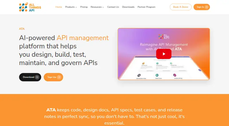 ATA API Governance's website
