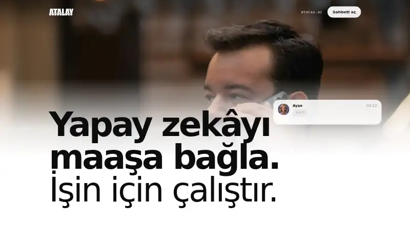 Atalay AI's website
