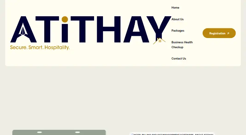 The Atithay homepage