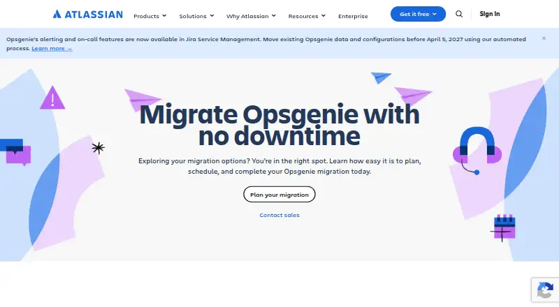 Opsgenie's website