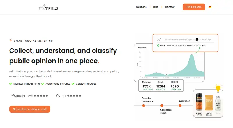 The Atribus homepage