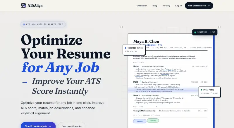 ATSAlign's website