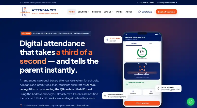 Attendances's website