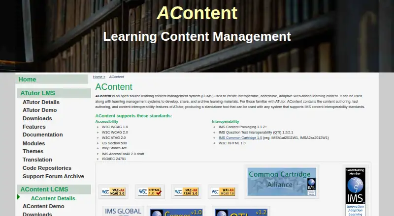 AContent's website