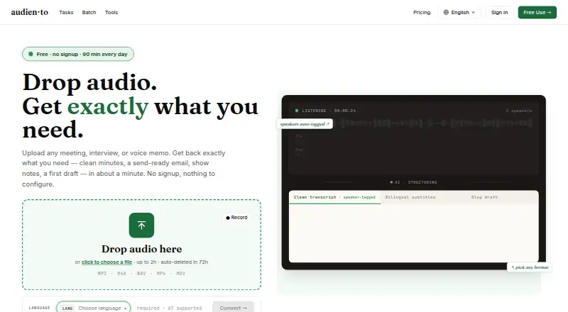 audien·to's website