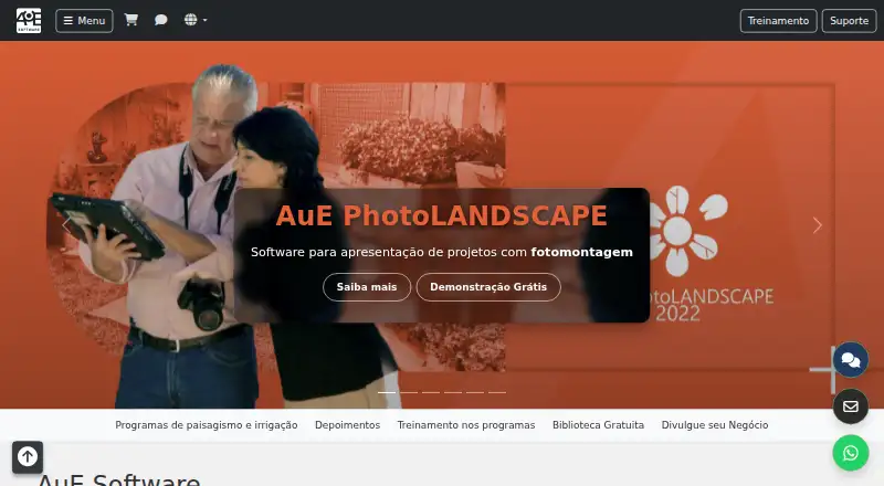 AutoLANDSCAPE's website