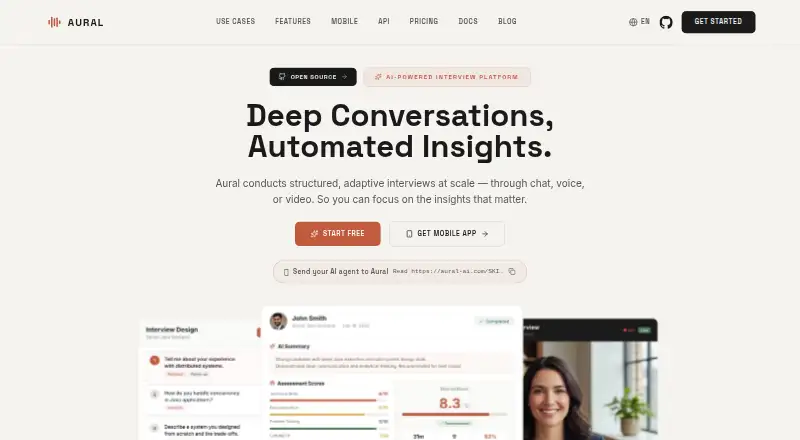 Aural's website