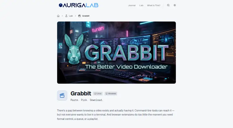 Grabbit's website