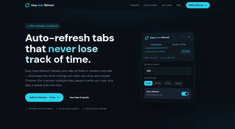 Easy Auto Refresh's website