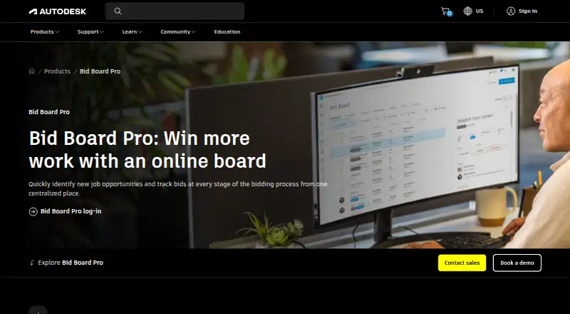 Bid Board Pro's website
