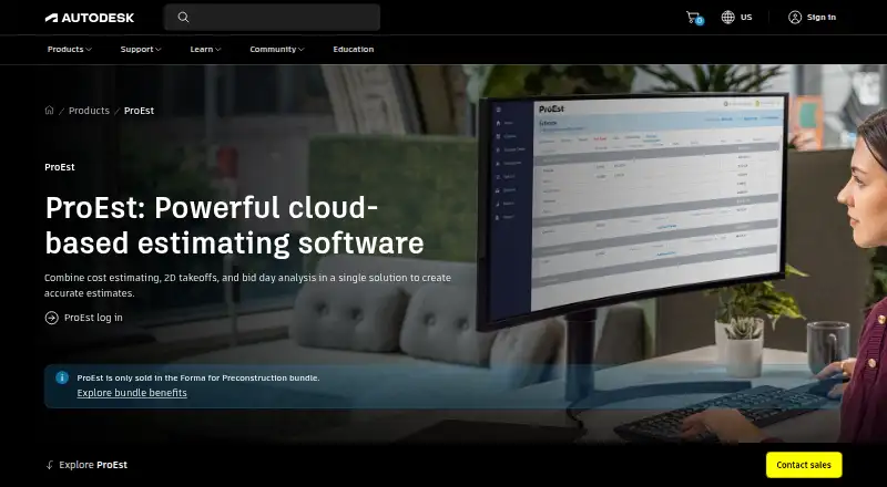 ProEst's website