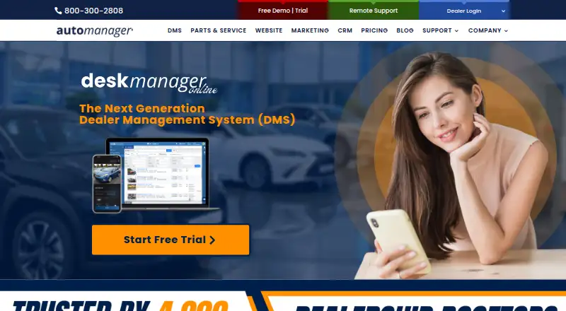 AutoManager DeskManager's website
