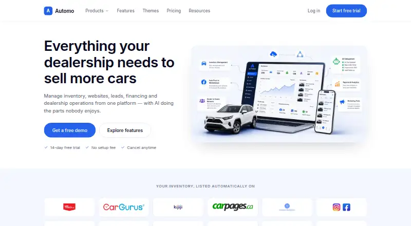 Automo's website