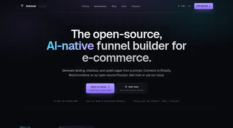The Autonnel homepage