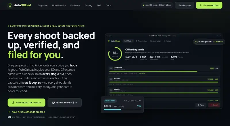AutoOffload's website