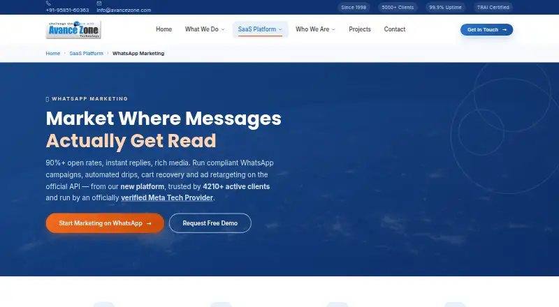 AvanceZone's website