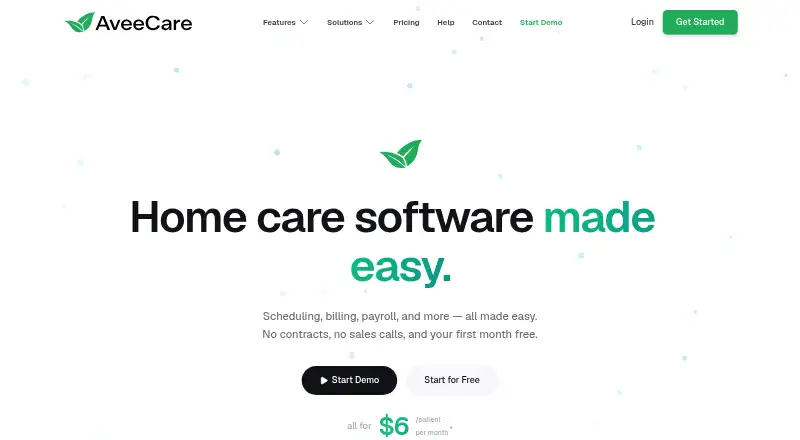 AveeCare's website