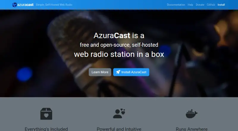 AzuraCast's website