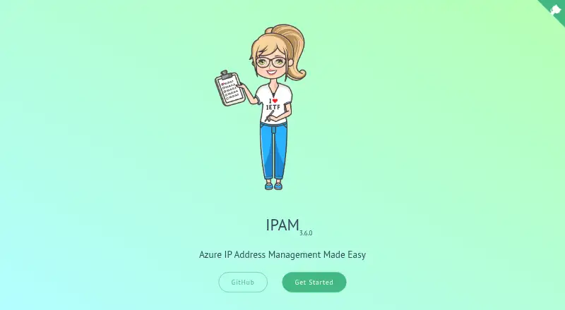 The Azure IPAM homepage