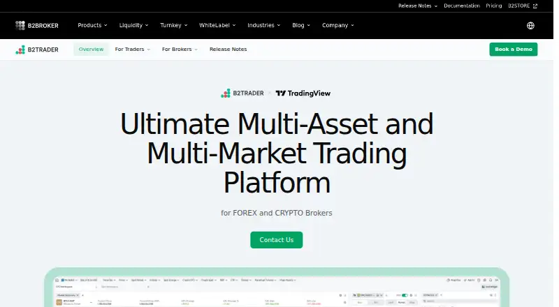 B2TRADER's website