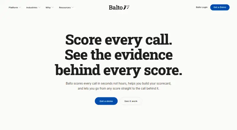 Balto Quality Assurance's website