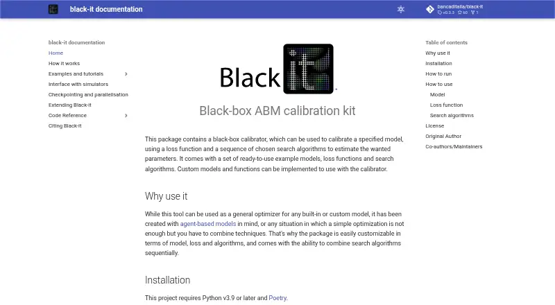 Black-it's website