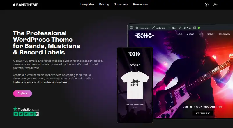 Bandtheme's website