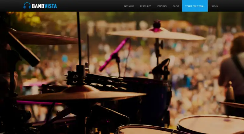 BandVista's website