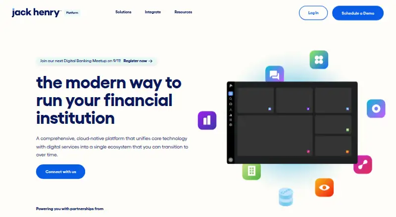 Banno Digital Platform's website