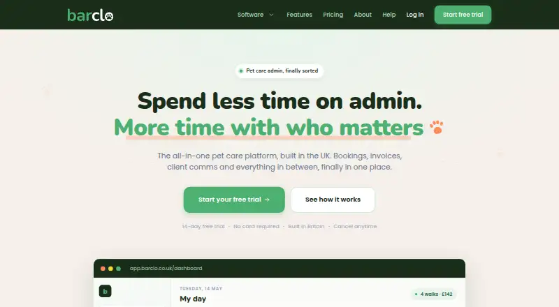 Barclo's website