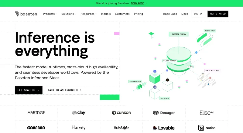 Baseten's website
