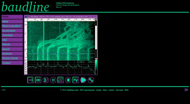 Baudline's website