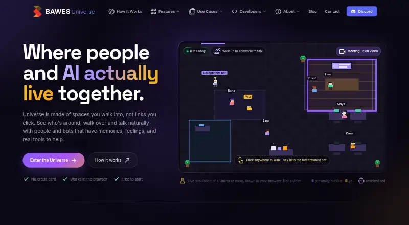 BAWES Universe's website