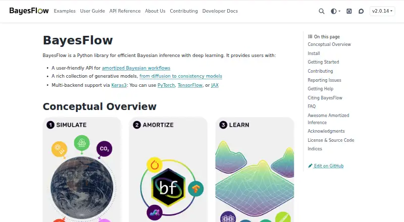 BayesFlow's website