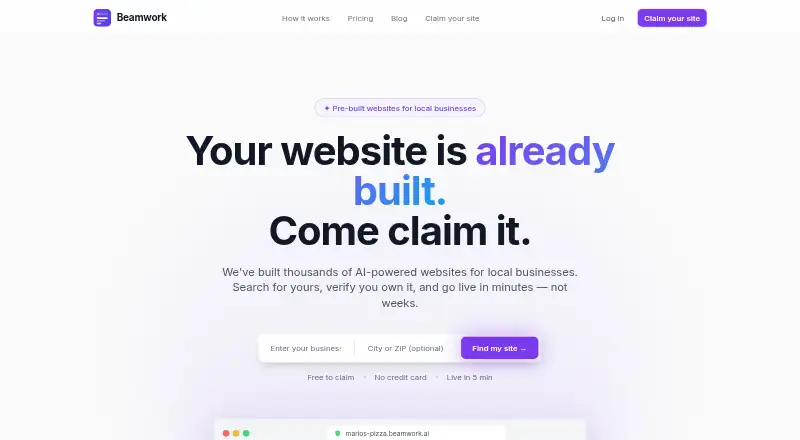 Beamwork's website