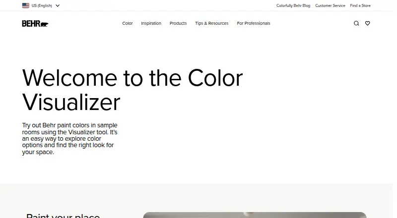 Behr ColorSmart's website