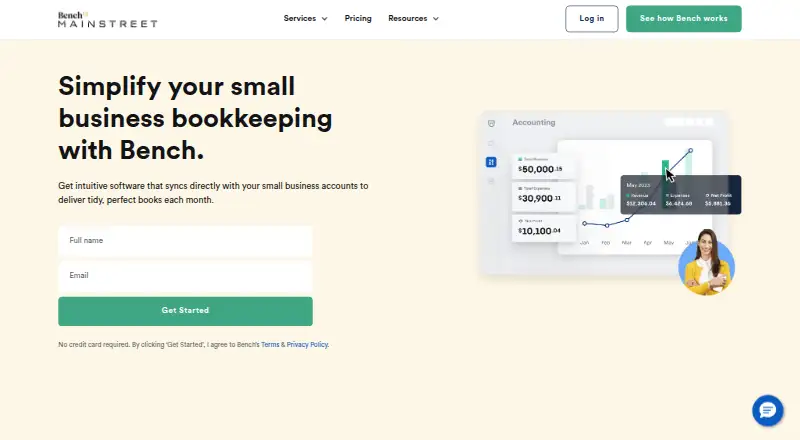 The Bench homepage